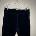 Free People Black In My Feelings Cropped Slim Velvet Flare Pants Photo 3