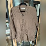 We The Free Free People muslin Summer Daydream Button Down Top shirt tunic chocolate Photo 7