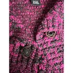 St. John Women's Multicolor Knit Fringe Vest Size L Button Closure Photo 3