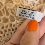 Source Unknown Boho Crochet Lace Crop Top Cream Scallop Hem Festival Beachy Cotton Small Photo 4