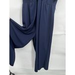 Hutch Jumpsuit Women XS Navy Blue Zia Wide Leg Crop Flutter Shoulder NO BELT Photo 6