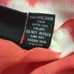 Tie Dye Pink White Boho Asymmetrical Tunic Handkerchief Hem Coverup Womens Small Photo 8