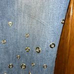 Michael Kors Izzy Gold Embellished Cropped Jeans Sz 4-EUC Photo 4