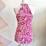 Pink Floral Babydoll‎ Top, Cottagecore, Romantic, Soft Girl, Vintage, Medium Photo 2