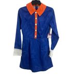 Unique Vintage Scooby‎ Doo x Smak Parlour Blue Flare Dress Size Small New Photo 2