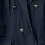 Vintage size Large by Odds’ n Evens double breasted tunic top. Black Photo 5