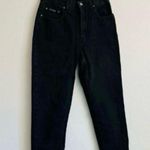 NY Jeans Vintage Black Denim Straight Leg Classic Petite High Waist Mom Jean Photo 0