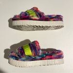 UGG  Women's Fluffita Pixelate Platform Slide Slipper Multicolor Size 9 Photo 2