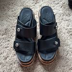 Rag and Bone Black Leather Sommer Wedges Photo 1