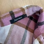 Automet Plaid Pink And White Flannel Casual Button Down Shirt Size Small Photo 1
