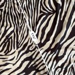 New Girl Order Zebra Print Bell Bottom Flare Pants Black Size 6 Photo 2