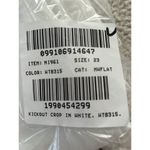 Madewell Mid Rise Kick Out Ankle Length Jeans Pure White Womens Size 23 Photo 3