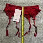 Seven Til Midnight Woman's M/L Red Lace Garter Belt Ruffles Adjustable New Size undefined Photo 8