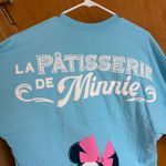 Disney  Spirit Jersey Minnie Mouse La Patisserie De Minnie Light Blue Shirt Top Photo 7