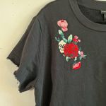 Torrid Dress Mini French Terry Tee Shirt Dress Black w/ Embroidery Sz 1X (1) GUC Photo 9