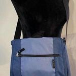 Eddie Bauer Nylon Unisex Crossbody Bag Blue Zip Pocket Or Carry By Handle Photo 0