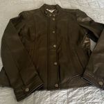 Tommy Hilfiger Women’s Black Leather Jacket/Coat Size Large Photo 0