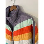 NWT $228 Free People Movement Pippa Packable Puffer Jacket Steel Peach Combo S Gray Photo 8