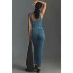 Good American Fit For Success Denim Sleeveless Jumpsuit in Wash Blue274 Photo 1