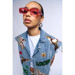 LOVE BOMB Red Rhinestone Sunglasses NEW New with tags Photo 2