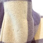 United Colors Of Benetton Hooded Wool Coat Purple Plaid Women’s 38 Photo 5