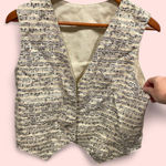 Handmade Cute music notes vest elastic back open front opera rock oatmeal Photo 0