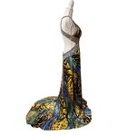 Cache Vintage  Womens Fairy Y2K Silk Evening Dress Sz 10 Sequin Formal Prom HOCO Photo 3