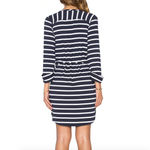 LA Made New Henley 3/4 Sleeve Tie Waist Jersey Knit Dress Heather Grey Photo 18