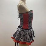 This Seductive Size Medium Red Burlesque Dress With Removable Straps. Photo 2