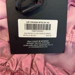 Cynthia Rowley NWT  Foil Metallic Pink Silk Mini Dress XS Ruffle Formal Feminine Photo 6