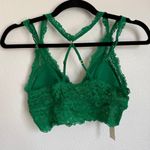 Aerie NWT  Padded Lace Strappy Bra in Alpine Green Photo 1