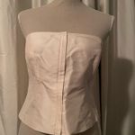 Hugo Buscati Silk Zippered Strapless Shell  Photo 0