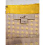 Loft Ann Taylor  Textured Yellow Dot Skirt Size 0 Photo 2