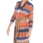 Chico's Chico’s Ikat Freya Duster Cardigan Sweater with Chevron M Photo 0
