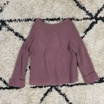 Free People Free Peopl La Brea Dusty Rose Boho Oversized V-neck Sweater Photo 6