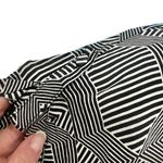 Greylin Anthropologie Black White Rope Belt High-Low 100% Silk Mini Dress M Pockets Photo 3