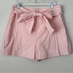 J.Crew NWOT Tiewaist Cotton Poplin Pink Shorts Photo 1