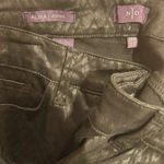 NYDJ  Jeans Chevron Black Coated Geometric Print Alina Legging Slim Plus Sz 18W Photo 3