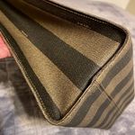 Fendi Vintage Logo Stamp Pequin Coated Canvas Shoulder Bag Photo 7