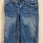 Hydraulic  Denim Capri Shorts Size 11/12 Low Rise Star Pocket Blue‎ Photo 0