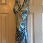 Windsor Baby Blue Satin Corset Homecoming dress Photo 2