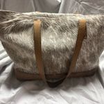 Cowhide Cheyenne Tote Brown Photo 3