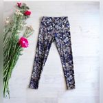 LuLaRoe  OS Leggings Floral Purple Teal  one size elastic waist Photo 1
