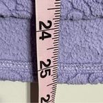 Oscar de la Renta  Sweater Fleece Sherpa Shirt Top Women’s Size XL Purple Floral Photo 5