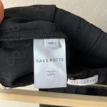 Saks Potts Pants Black Lissi Logo Jacquard High Rise Straight Leg Pants Size 1 Photo 10