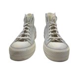 Converse  Shoes Womens 9 CTAS Lift Platform Metallic Silver Sneakers 571082C Photo 3