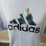 Adidas NWT  Zoe Saldana Collection Lavender Tee Photo 2