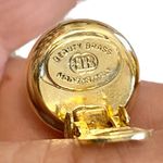 Signed Beauty Brass White Gold Clip On Earrings Bold Chunky Statement Italy Photo 6