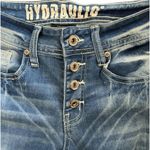 Hydraulic Sophie Womens Blue Distressed Mid Rise Ankle Skinny Jeans Size 3 Photo 3
