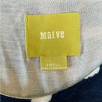 Maeve Anthropologie Scrollwork Blue White Printed Tribal Sleeveless Maxi Dress S Photo 4